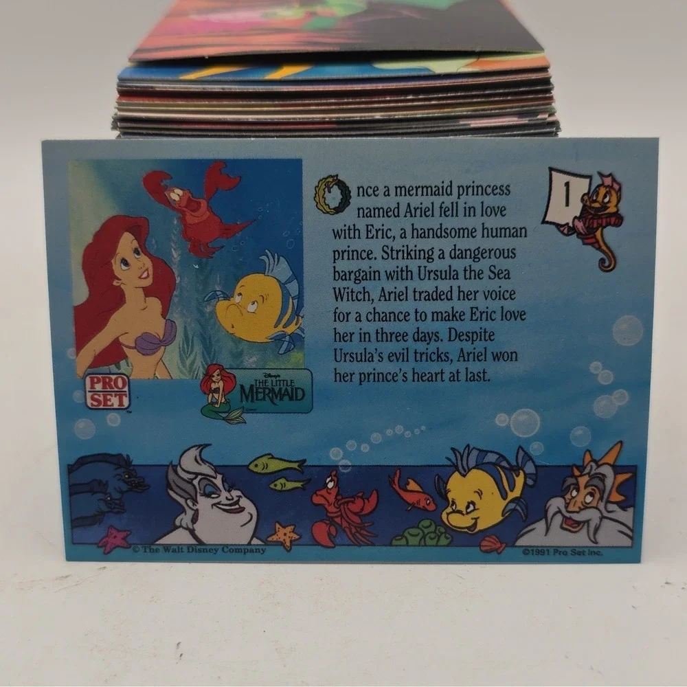 Disney The Little Mermaid Pro Set 1991 Non-Sport Trading Card 150+ Cards